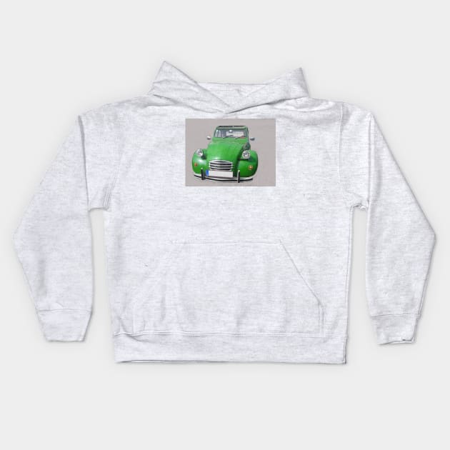 2CV 6 duck green Kids Hoodie by Roland69